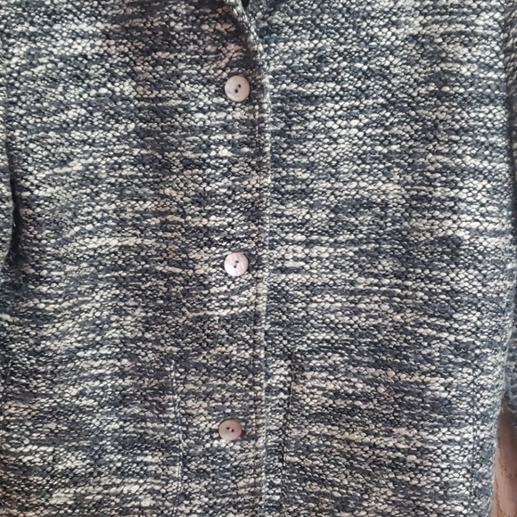 20 South 3 button variegated gray blazer jacket Sixe Large petite - Picture 4 of 5